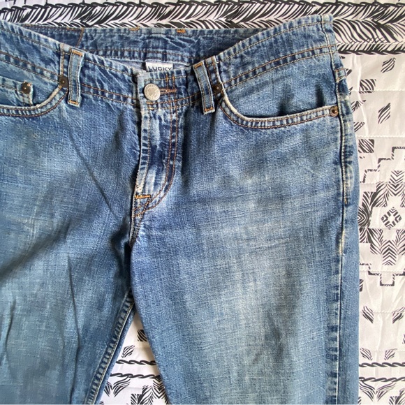 Vintage Jeans Lucky Brand Relay Crop Blue Denim size 2 26 - Picture 4 of 9